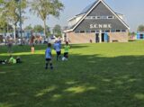 Mini Toernooitje op Sportpark Het Springer met S.K.N.W.K. JO7 en De Jonge Spartaan JO7 (133/174)